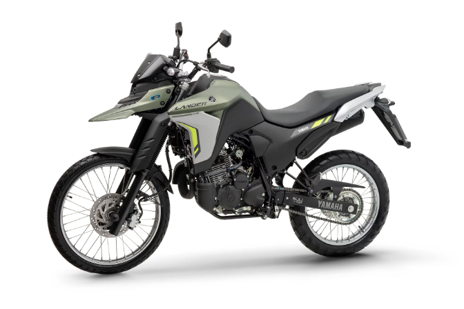 imagem da Lander 250 2025 na cor Amazon Green 