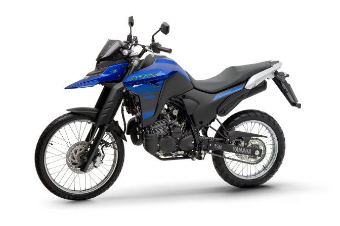 imagem da Lander 250 2025 na cor Racing Blue 